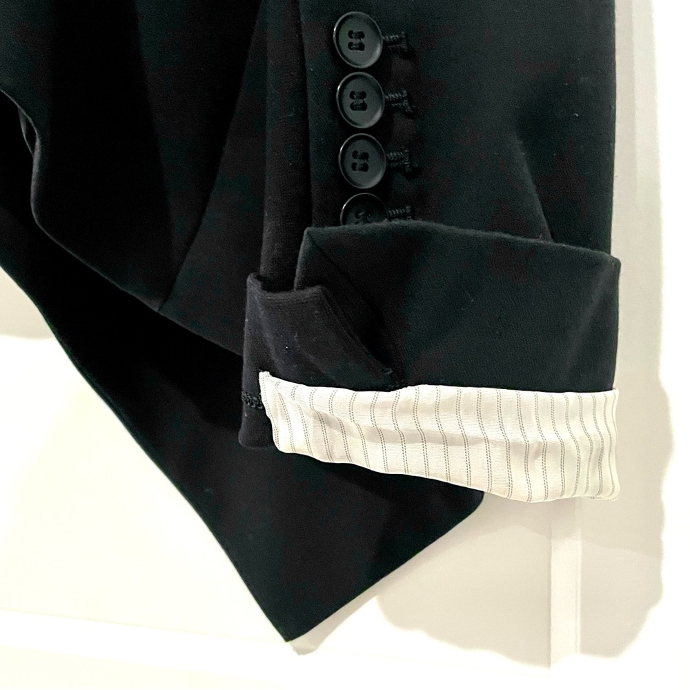 BCBG MaxAzria Abree Draped Open Front Jacket Blazer - Picture 5 of 8